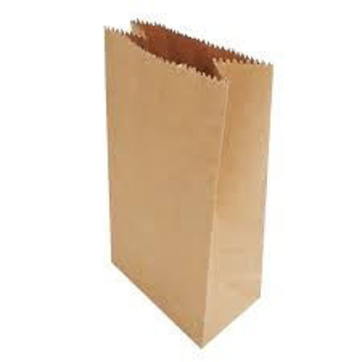 Imagen de BOLSA PAPEL MARRON 90GR 28 X 14.5 X 40 UNIDAD (500 UNI)