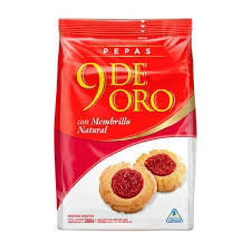 Imagen de GALLETAS 9 DE ORO PEPA MEMBRILLO 200GR (16 UNI)
