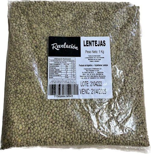 Imagen de LENTEJAS REVELACION 1KG (10 UNI)
