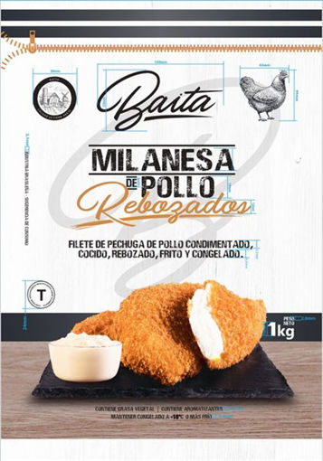 Imagen de MILANESAS DE POLLO BAITA 1 KG (10 UNI)
