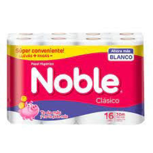Imagen de PAPEL HIGIENICO NOBLE 30X 16 ROLLOS (4 UNI)