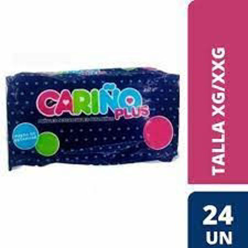 Imagen de PAÑALES CARIÑO PLUS XG-XXG X24 UNIDADES (6 UNI)
