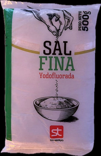 Imagen de SAL FINA YODOFLUORADA TORREVIEJA 500 GR (40 UNI)