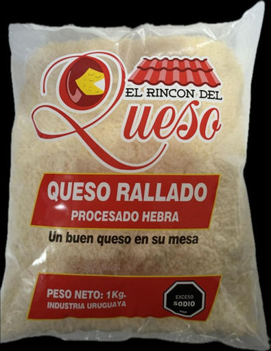 Imagen de QUESO RALLADO HEBRA EL RINCON  1 KG (10 UNI)